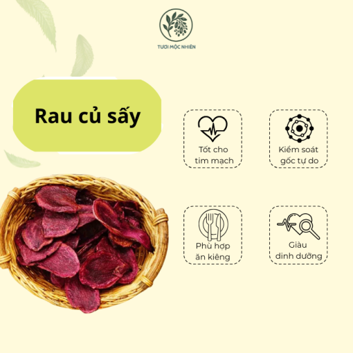 Khoai lang tím sấy khô giòn 500g Tươi Mộc Nhiên - Ảnh 3