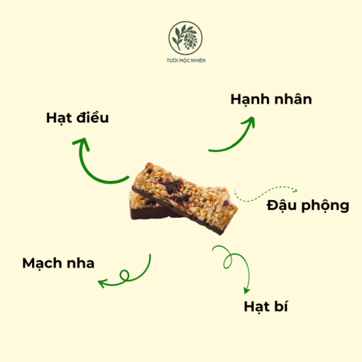 Bánh Granola Tươi Mộc Nhiên thức ăn healthy cung cấp năng lượng - Ảnh 3