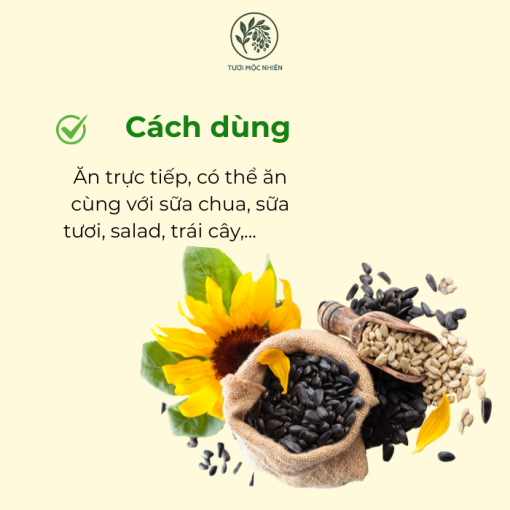 Hạt Hướng dương rang củi Tươi Mộc Nhiên món ăn vặt lành mạnh - Ảnh 3