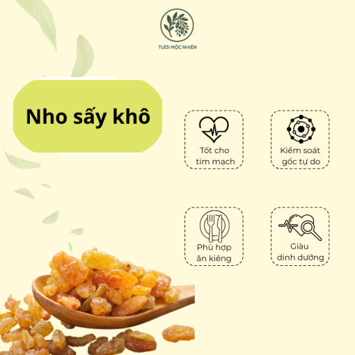 Nho khô Mix 3 vị 500g Tươi Mộc Nhiên ngọt lành tự nhiên - Ảnh 3